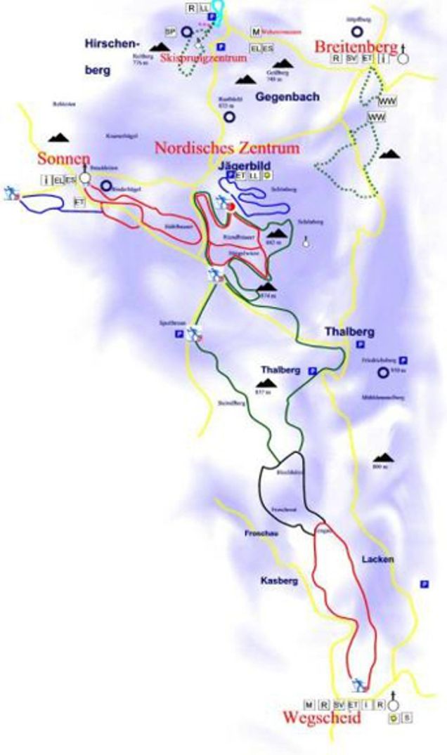 Cross-country map Hauzenberg