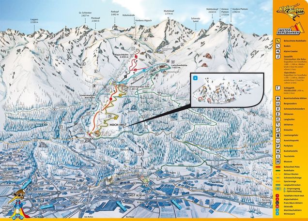 Plan des pistes Hoch-Imst