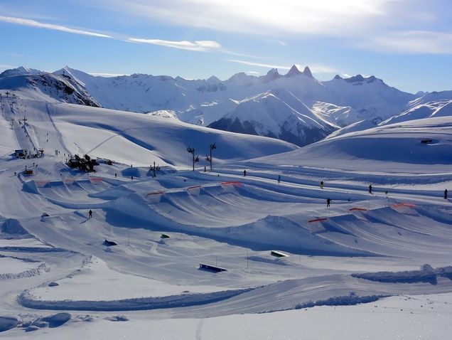 Snowpark žemėlapis Les Sybelles