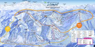 Mappa delle piste Espace Diamant