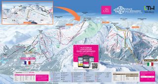 Piste Map Espace San Bernardo - La Rosière/La Thuile