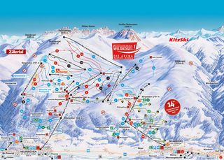 Plan des pistes Wildkogel-Arena