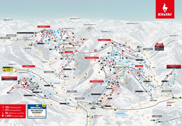 Pistenplan KitzSki