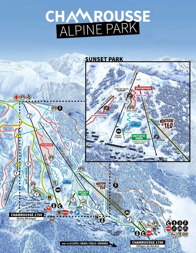 Snow park map 