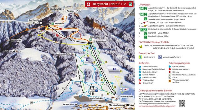 Pisteplan Nesselwang