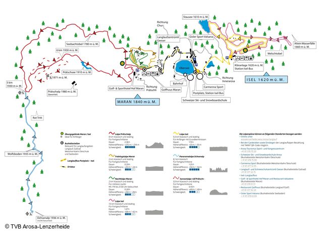 Cross-country map 