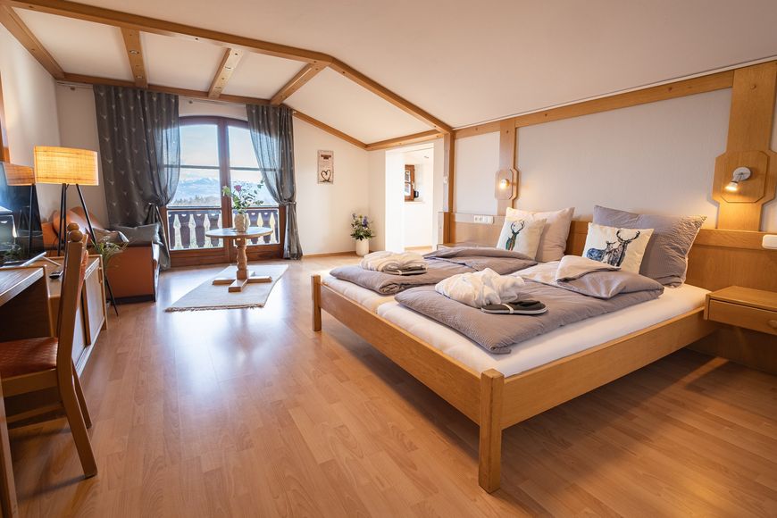 Dvoulůžkov&yacute; pokoj/přist., sprcha/WC (cca 20 m&sup2;, max. 2 dos. + 1 d&iacute;tě), P