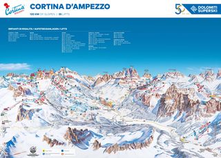 Plan nartostrad Cortina d'Ampezzo