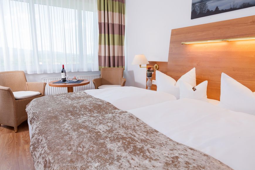 Dvoulůžkov&yacute; pokoj pro jednu osobu, sprcha/WC (cca 20 m&sup2;), P