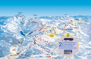 Pistenplan Dachstein West - Gosau/Russbach/Annaberg