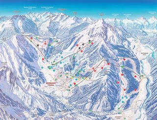 Pistenplan Skischaukel Berwangertal