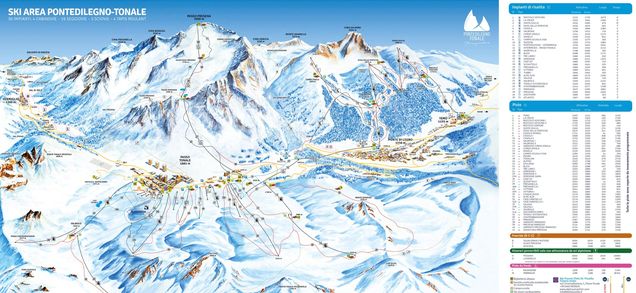 Piste map Pontedilegno - Tonale