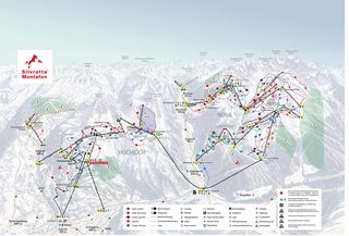 Pistenplan Silvretta Montafon