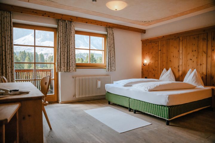 Doppelzimmer/Zustellbett Du/WC ("Pütia", ca. 28 m²), ÜF