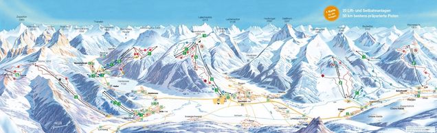 Plan des pistes Tannheimer Tal