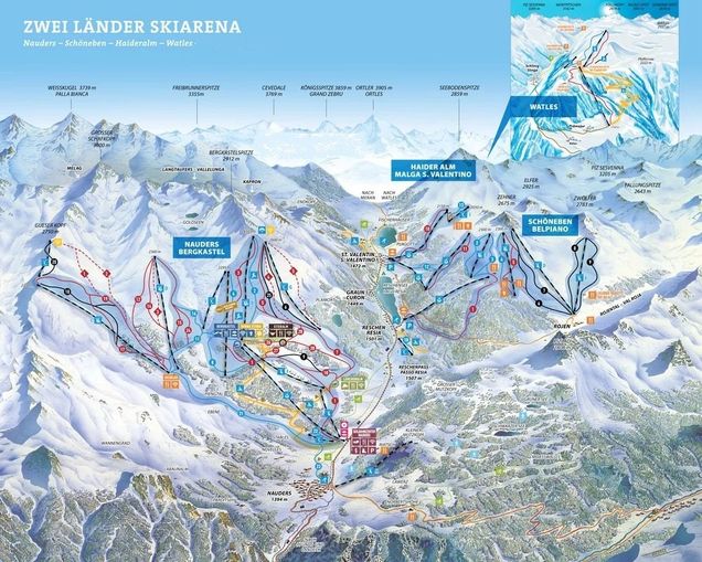 Piste map Solda