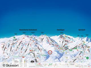 Pistenplan Hochzillertal-Hochfügen-Spieljoch