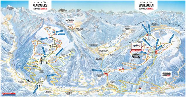 Pistenplan Speikboden – Skiworld Ahrntal