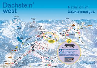 Pistenplan Dachstein West - Gosau/Russbach/Annaberg