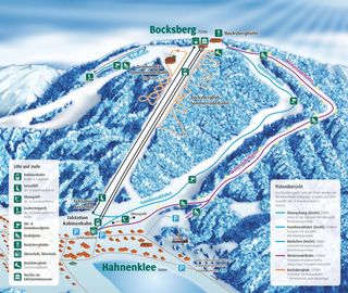 Plán zjazdoviek Bocksberg - Hahnenklee