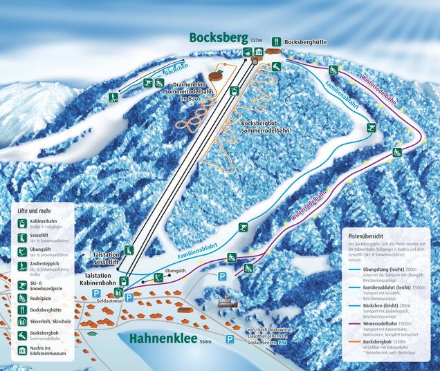 Piste map Bocksberg - Hahnenklee