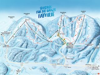 Mapa sjezdovek Hochficht