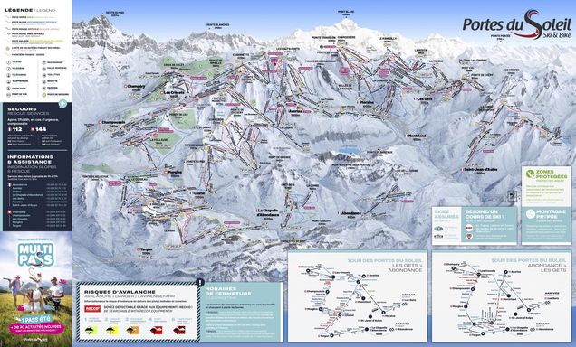 Piste map Les Portes du Soleil