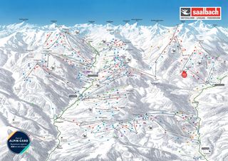 Piste Map Skicircus Saalbach Hinterglemm Leogang Fieberbrunn