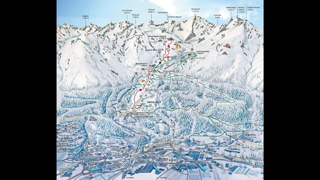 Pistenplan Hoch-Imst