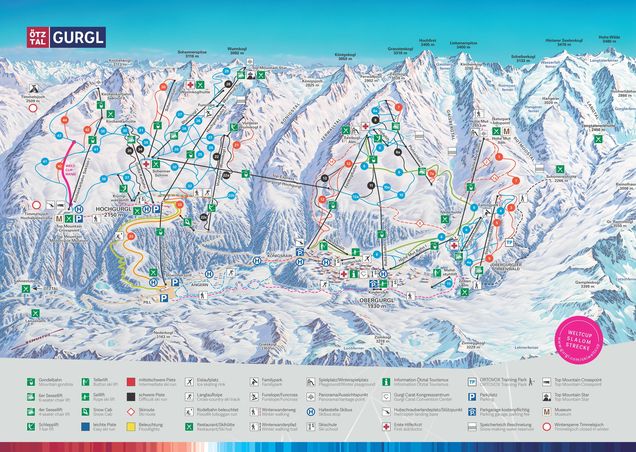 Pisteplan Gurgl - Obergurgl-Hochgurgl