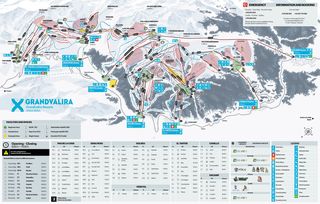 Pistekaart Grandvalira