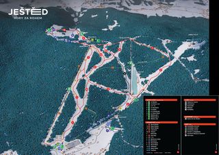 Plan des pistes Ještěd
