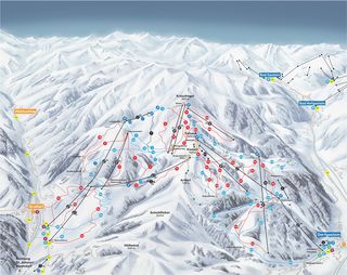 Mappa delle piste Area sciistica Grossarltal-Dorfgastein