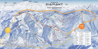 Plán zjazdoviek Espace Diamond