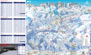 Mapa sjezdovek Madonna di Campiglio/Pinzolo/Folgarida-Marilleva