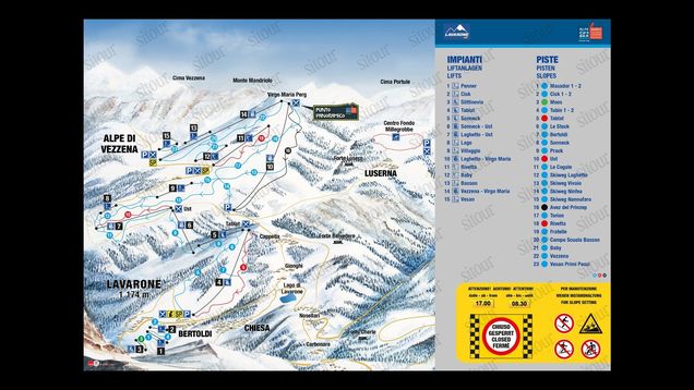 Pisteplan Lavarone