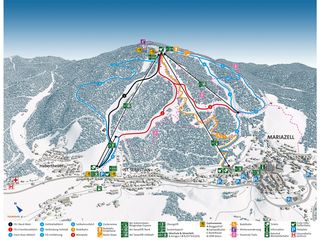 Pistekaart Skiland Voralpen