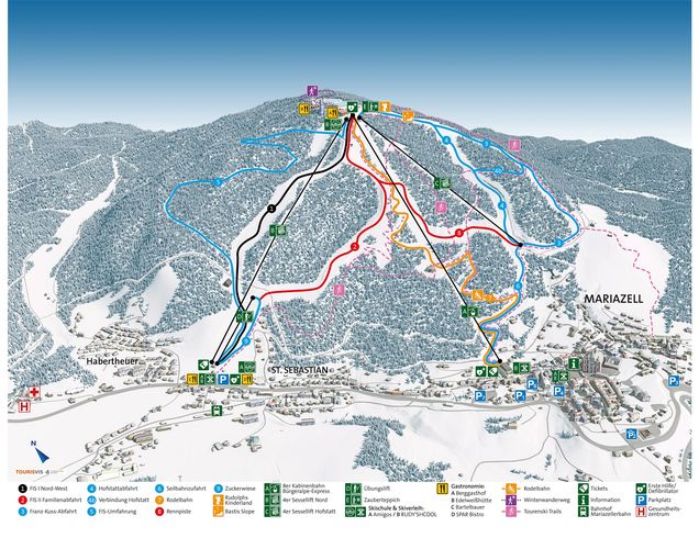 Pistenplan Schiland Voralpen