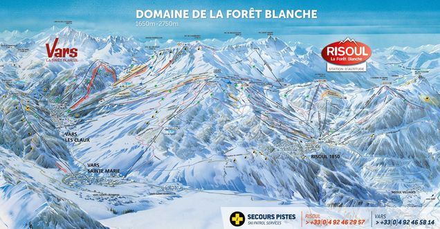 Pistenplan La Forêt Blanche