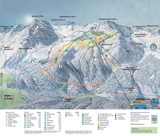 Piste Map Gargellen ski area