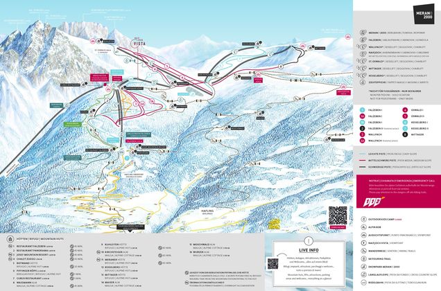 Pistenplan Meran 2000