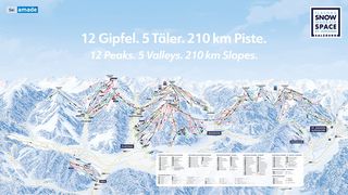 Plán zjazdoviek Snow Space - Salzburger Sportwelt
