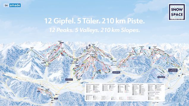 Piste map Snow Space - Salzburger Sportwelt
