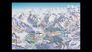 Plan des pistes Saas-Fee