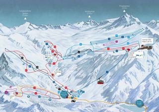 Plan des pistes Glacier du Schnalstal