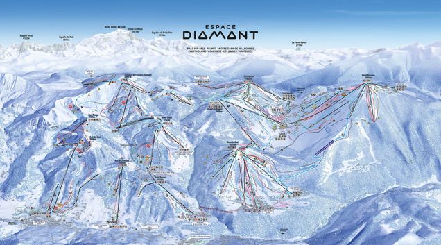 Pistenplan Espace Diamant