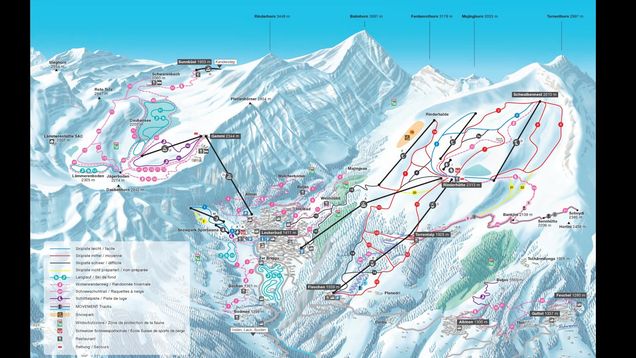 Piste map Torrent-Leukerbad