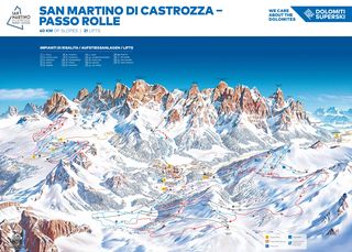 Plano de pistas San Martino di Castrozza - Passo Rolle