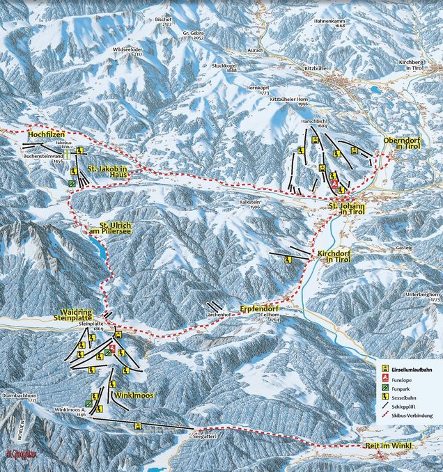 Plan des pistes Schneewinkel