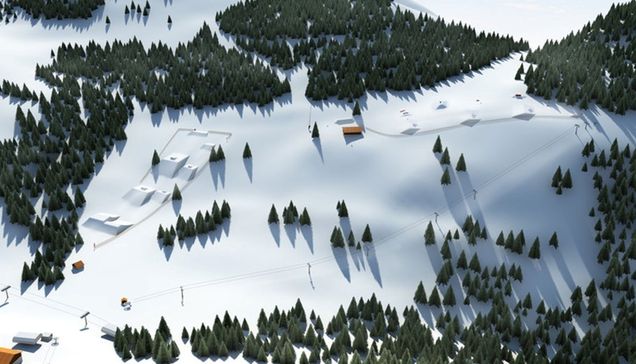 Overzicht snowpark SkiWelt Wilder Kaiser - Brixental